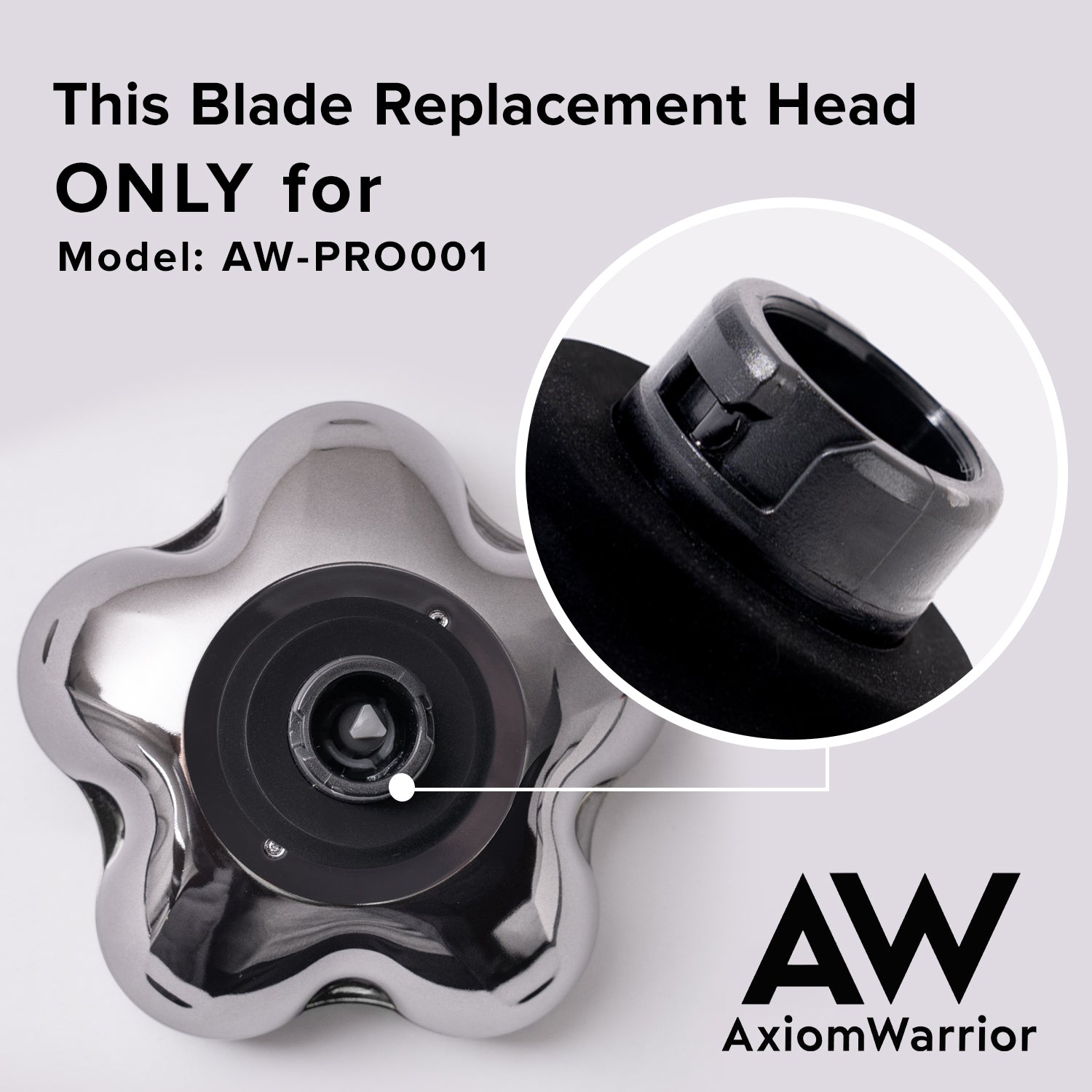AxiomWarrior 6D Blade Refills, 𝐎𝐍𝐋𝐘 𝐟𝐨𝐫 𝐌𝐨𝐝𝐞𝐥: 𝐀𝐖-𝐏𝐑𝐎𝟎𝟎𝟏, AxiomWarrior Electric Head Shaver