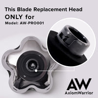 AxiomWarrior 6D Blade Refills, 𝐎𝐍𝐋𝐘 𝐟𝐨𝐫 𝐌𝐨𝐝𝐞𝐥: 𝐀𝐖-𝐏𝐑𝐎𝟎𝟎𝟏, AxiomWarrior Electric Head Shaver