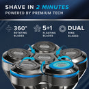 AxiomWarrior Head Shavers for Bald Men: Waterproof Electric Razor Grooming Kit, Dry Wet Shaving for Men