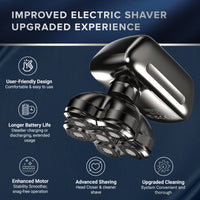 AxiomWarrior Head Shavers for Bald Men: Waterproof Electric Razor Grooming Kit, Dry Wet Shaving for Men