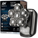 AxiomWarrior Head Shavers for Bald Men: Waterproof Electric Razor Grooming Kit, Dry Wet Shaving for Men
