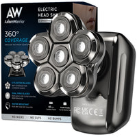 AxiomWarrior Head Shavers for Bald Men: Waterproof Electric Razor Grooming Kit, Dry Wet Shaving for Men